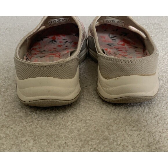 Skechers Commute Time Memory Foam Mules Floral White/Pink Sz 8 Washable Slip Ons - Picture 8 of 8